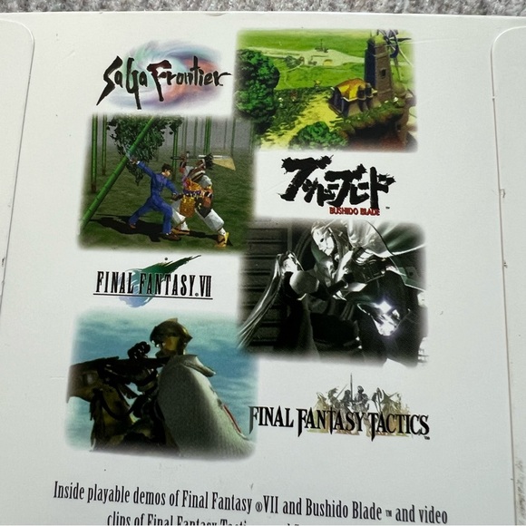 Sony PlayStation PS1 PSone PSX Squaresoft Video Game Demo Disc Previews - Picture 3 of 5